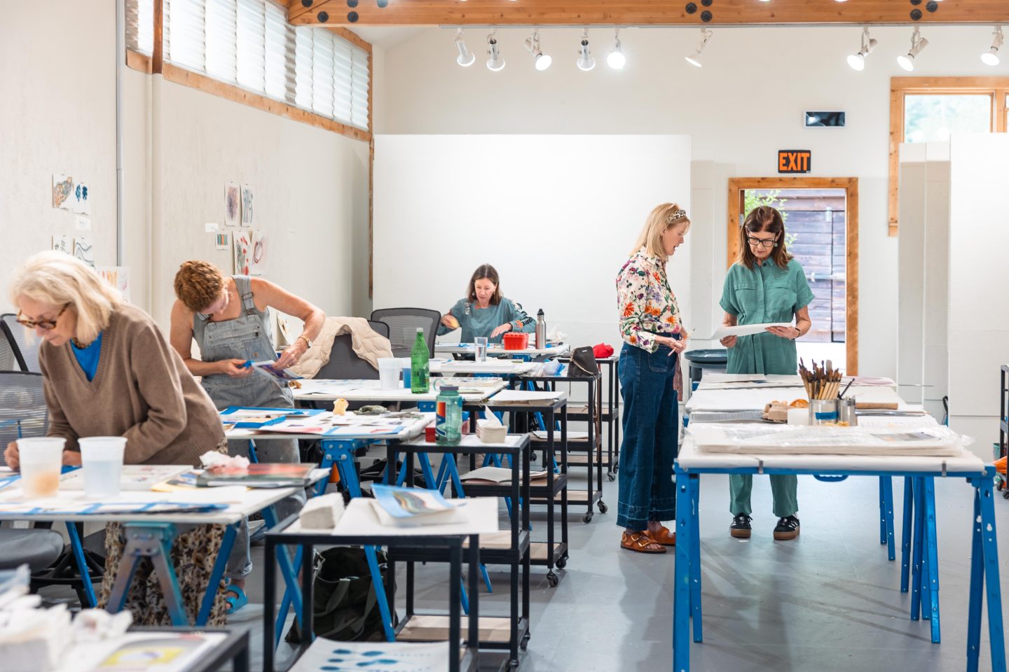 Painting and drawing workshop at Anderson Ranch Arts Center with students working in a studio setting