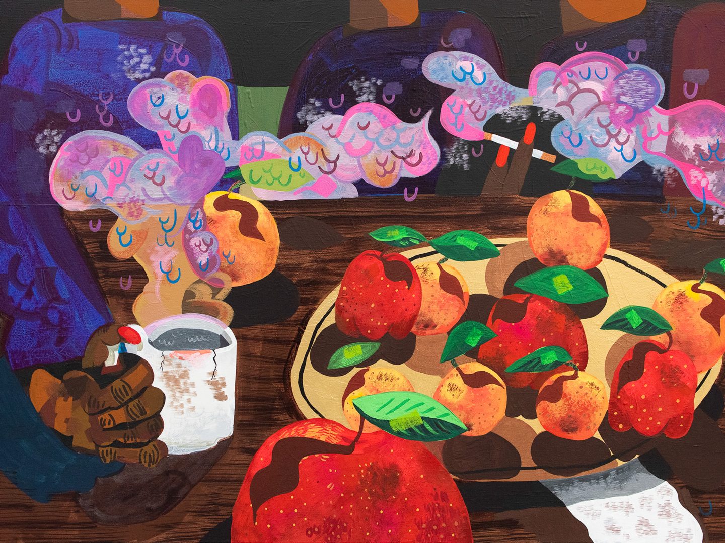 water-based painting workshop exploring technique, material, and form