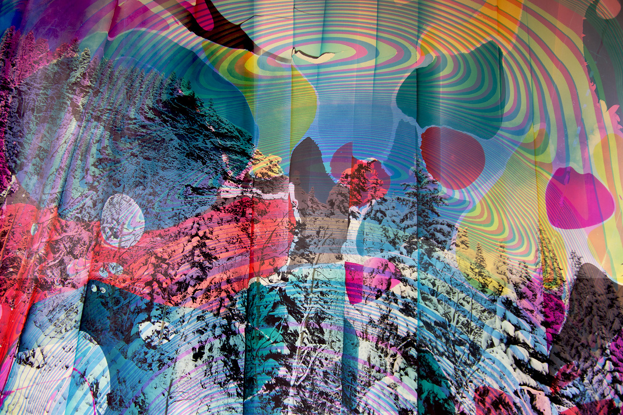 Abstract landscape image overlaid with color patterns, featured for a Chloe Sells landscape photographyworkshop.