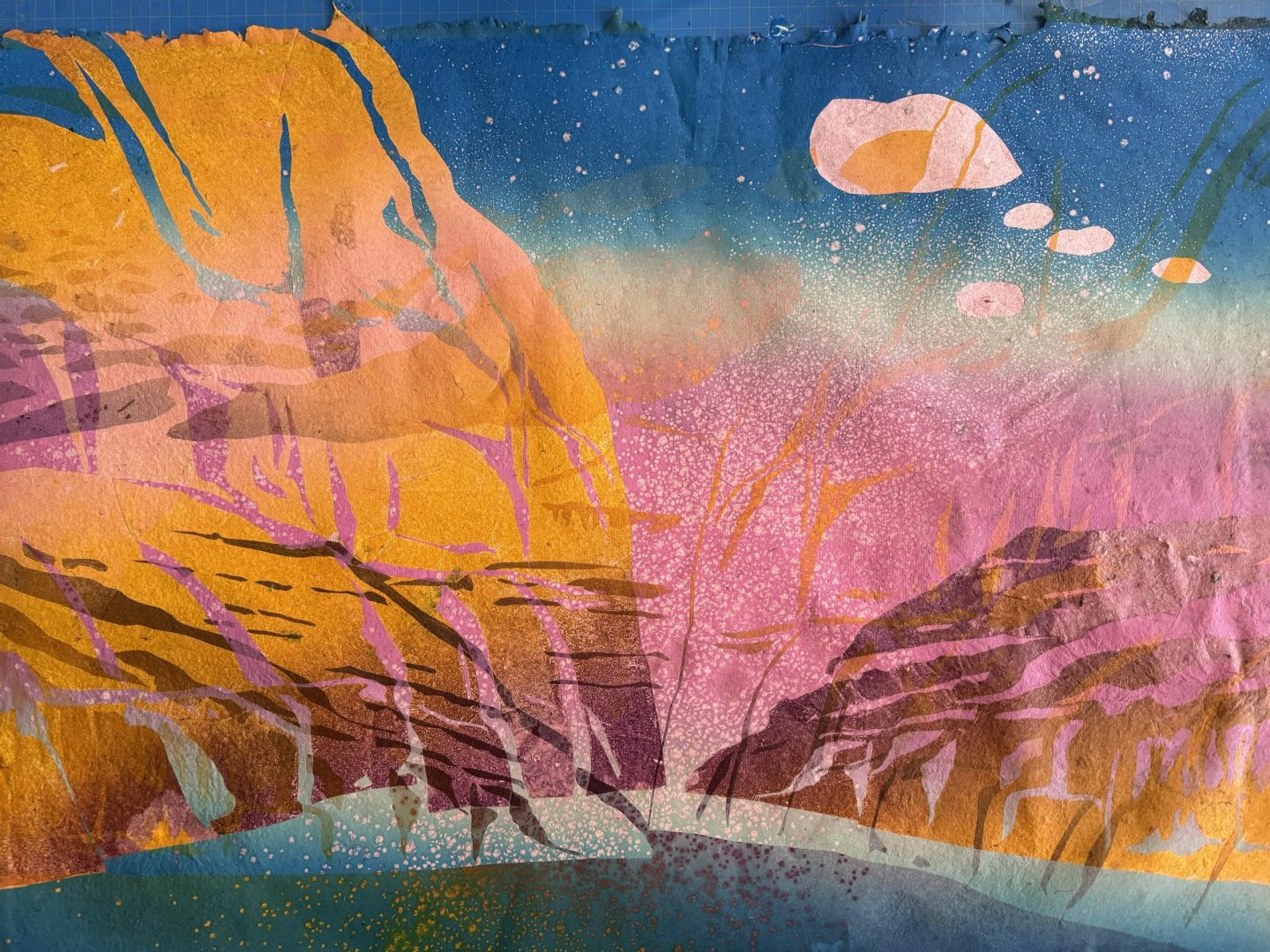 Landscape photograph of The Wave at Coyote Buttes in Grand Staircase–Escalante National Monument, Utah, featured for a workshop exploring handmade papermaking and cyanotype processes.