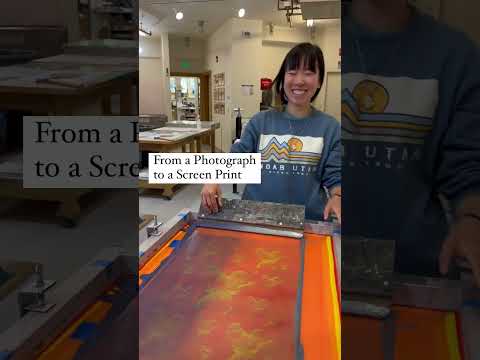 Ever wondered how a photograph transforms into a unique piece of art? #screenprinting