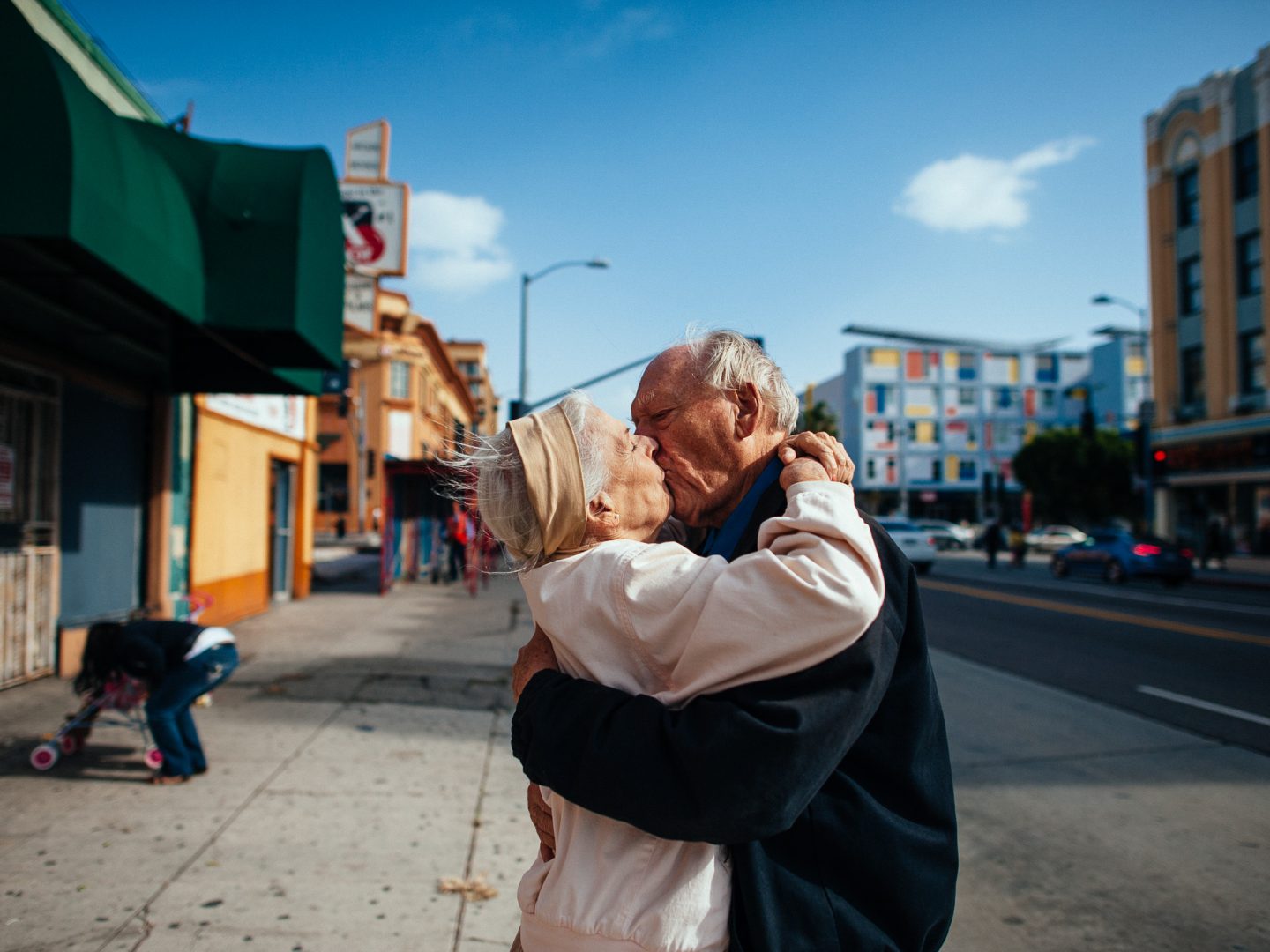 Documentary photograph of a couple embracing, used for the Documentary Photography: The Total Immersion Approach workshop at Anderson Ranch Arts Center.