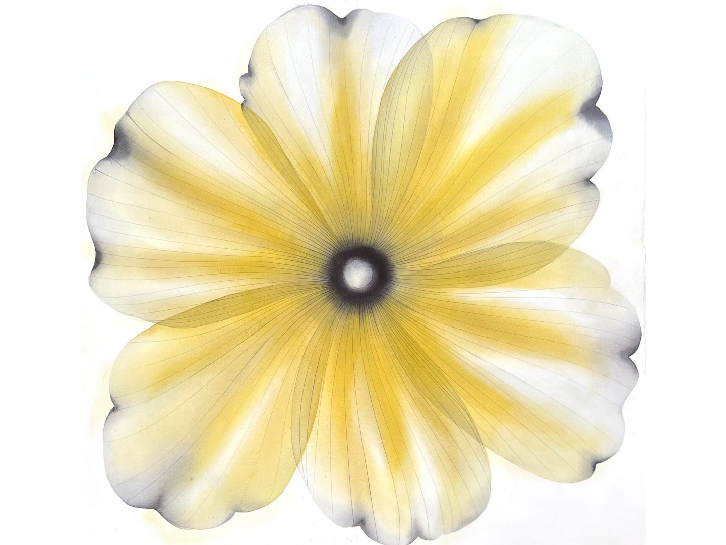 abstract watercolor painting workshop inspired by botanical forms and expressive color layering