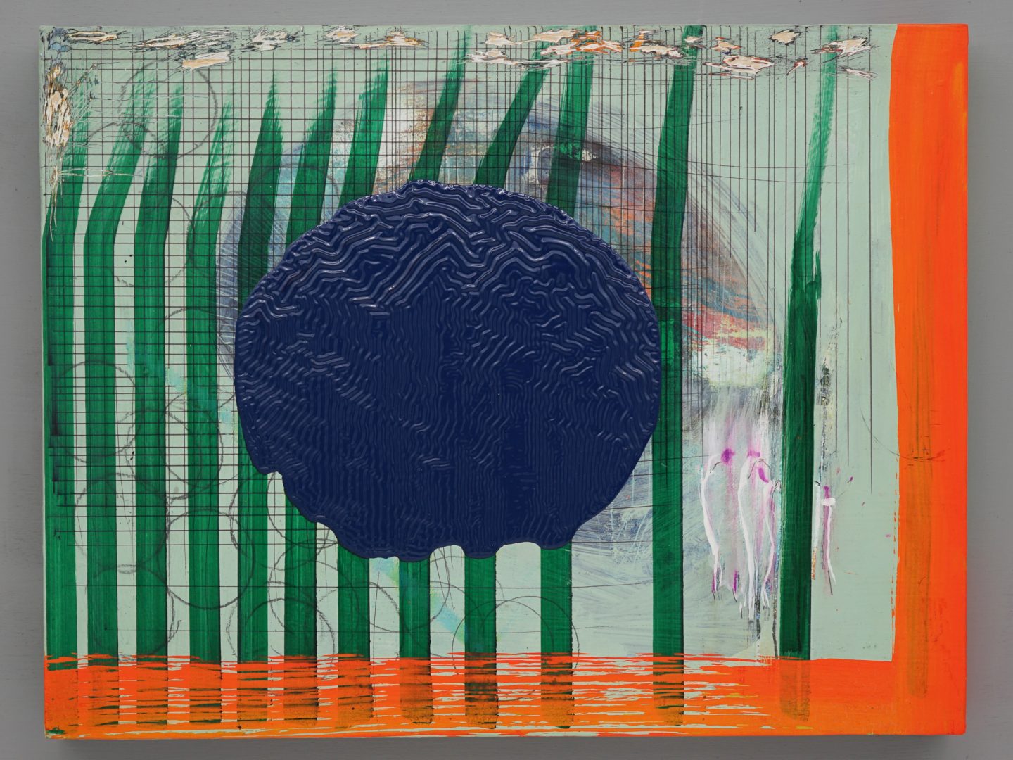 abstract painting workshop focused on mark-making, surface, and gesture