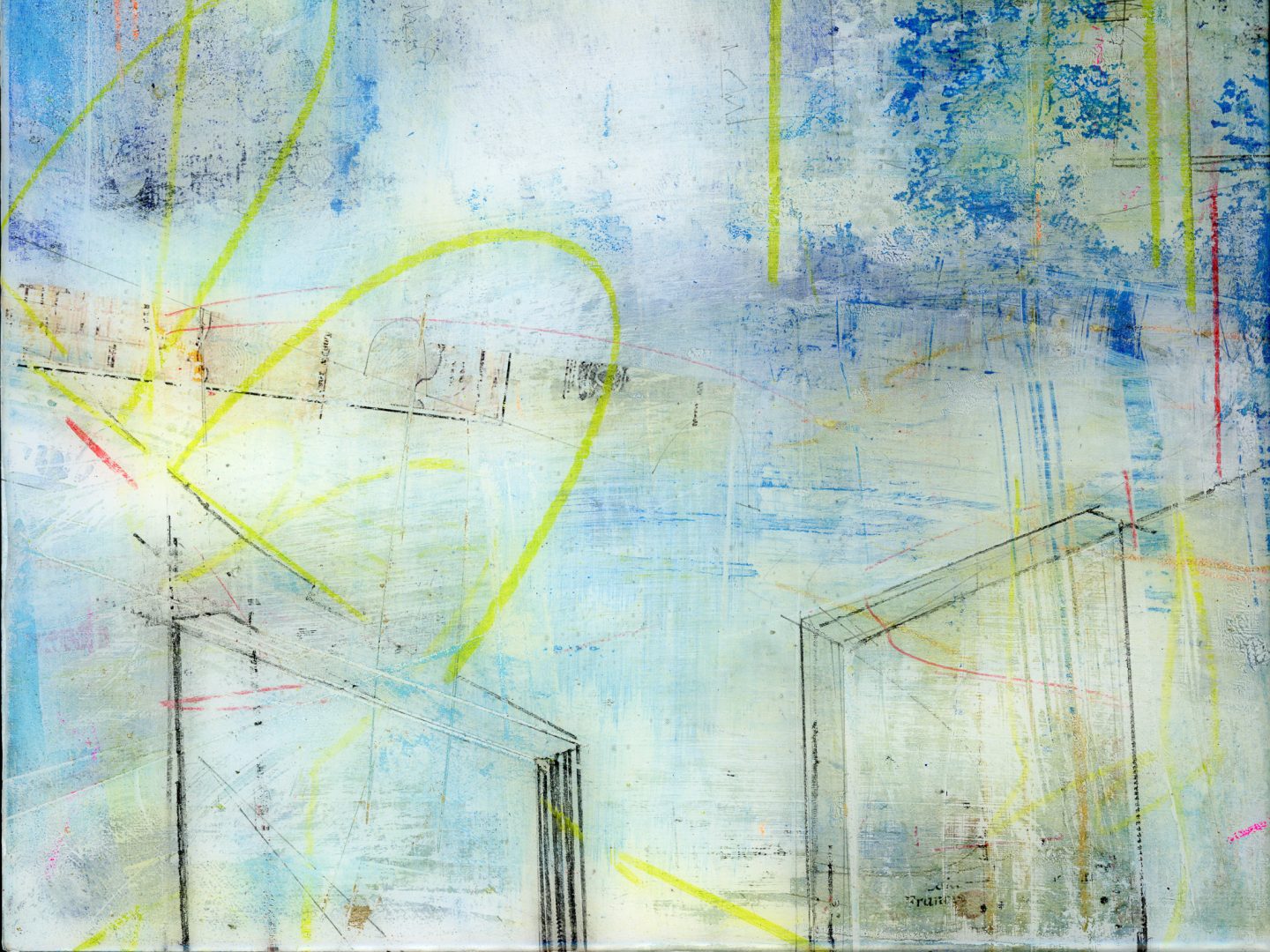 Kate Leonard, Untitled (2025), photographic collage artwork combining photography and painterly elements