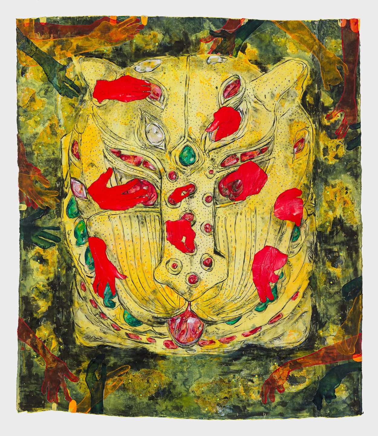 works on paper workshop exploring nature-inspired pattern and decoration