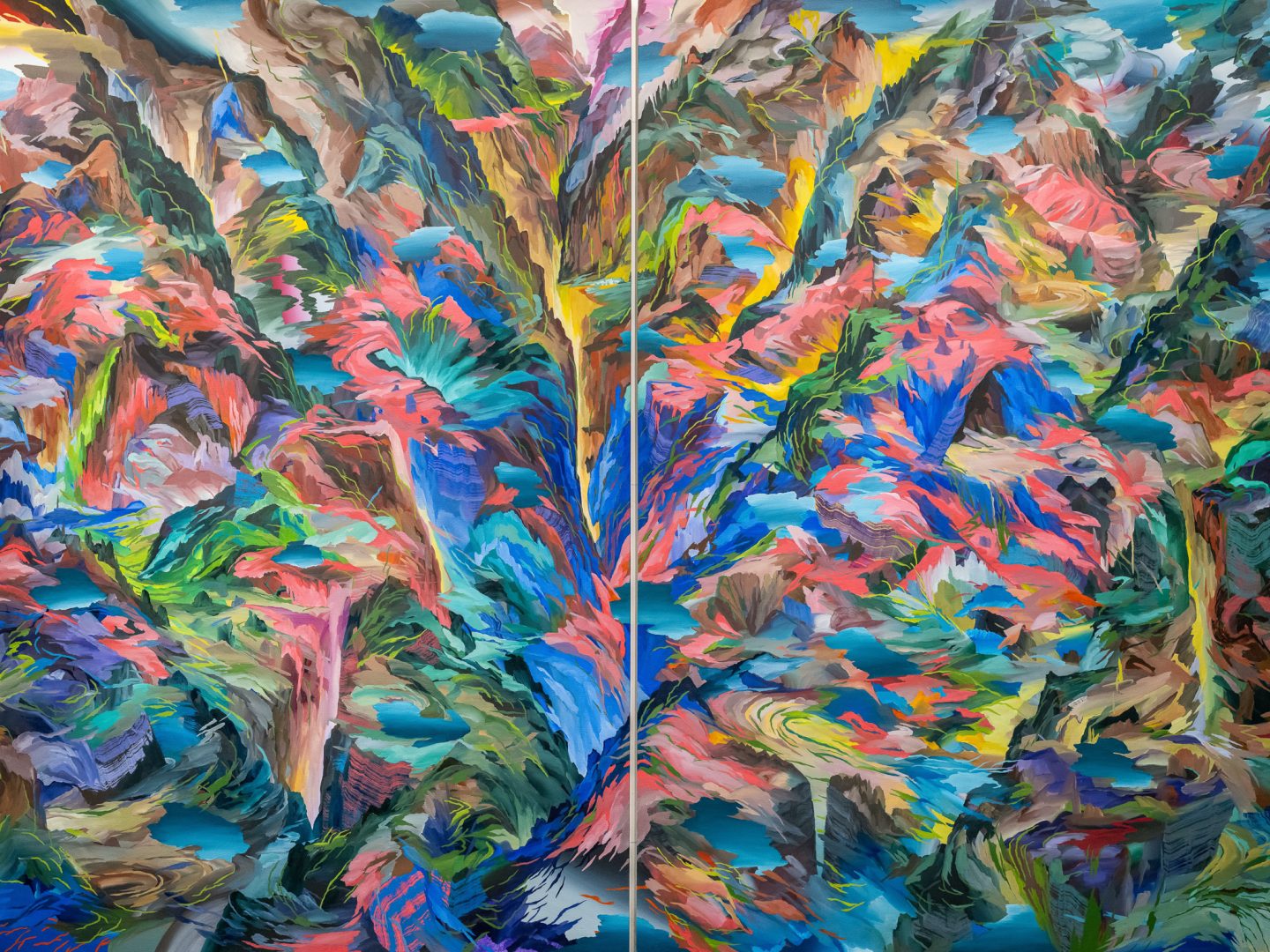 abstract landscape painting workshop exploring imagined environments and expressive space