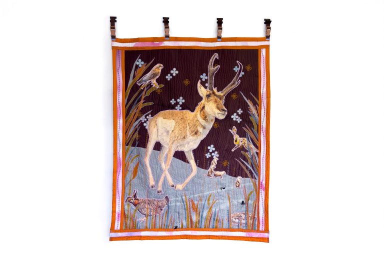 painterly quilt workshop exploring color, composition, and textile surfaces