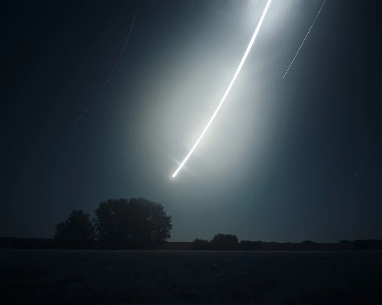 Barbara Bosworth, Moonrise at Antelope Lake — time-lapse style landscape photograph capturing the moonrise over Antelope Lake.